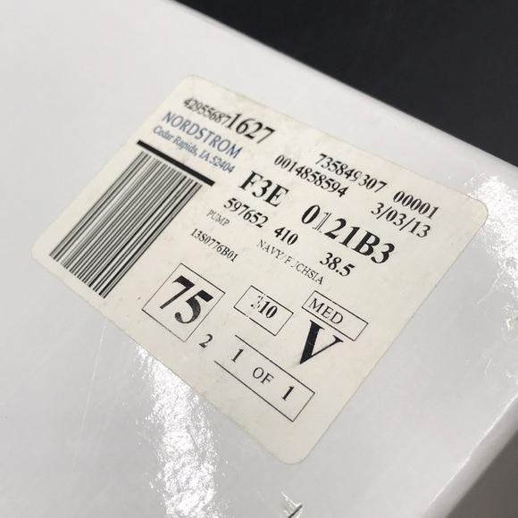 NICHOLAS KIRKWOOD Helmut Navy Suede, Metallic Fuchsia, 5.5"Heel Luxury NWT US 8 - Picture 14 of 16